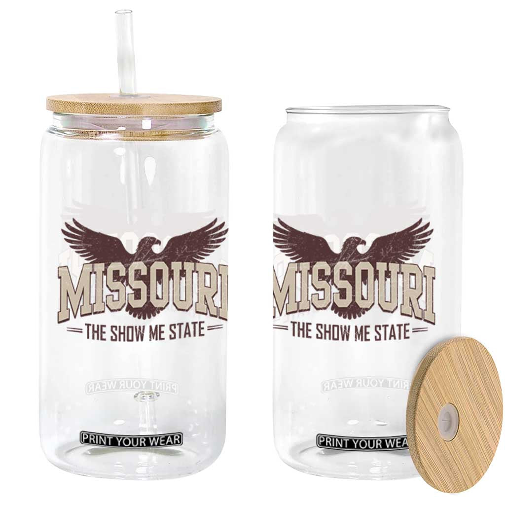 Vintage Missouri Eagle Glass Can Missouri The Show Me State Retro Distressed TS12 Print Your Wear