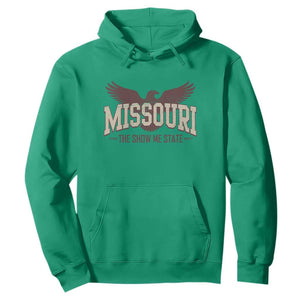 Vintage Missouri Eagle Hoodie Missouri The Show Me State Retro Distressed TS12 Irish Green Print Your Wear