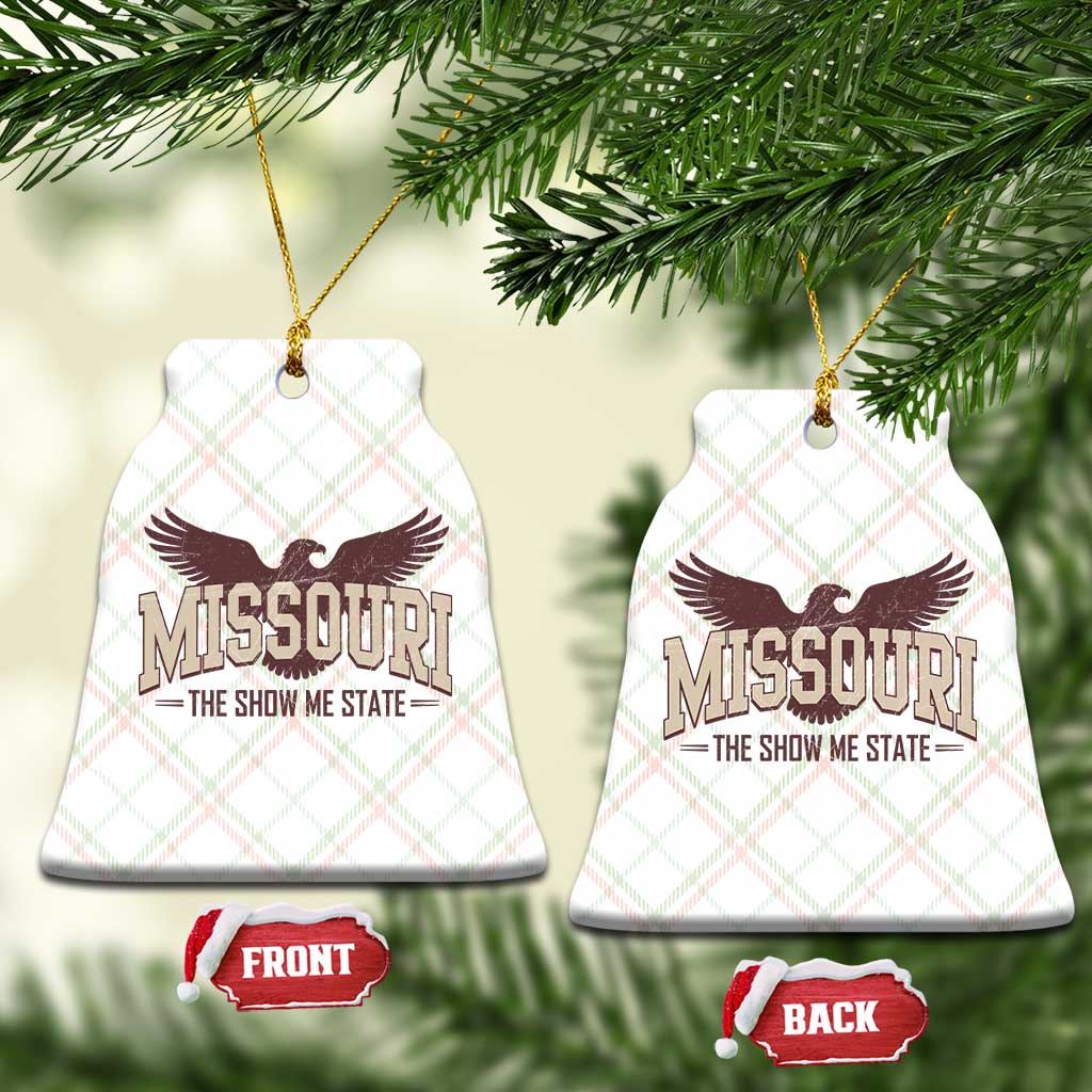 Vintage Missouri Eagle Ceramic Ornament Missouri The Show Me State Retro Distressed TS12 Print Your Wear