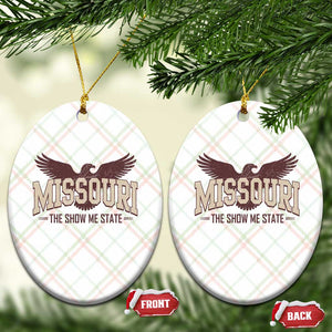 Vintage Missouri Eagle Ceramic Ornament Missouri The Show Me State Retro Distressed TS12 Print Your Wear