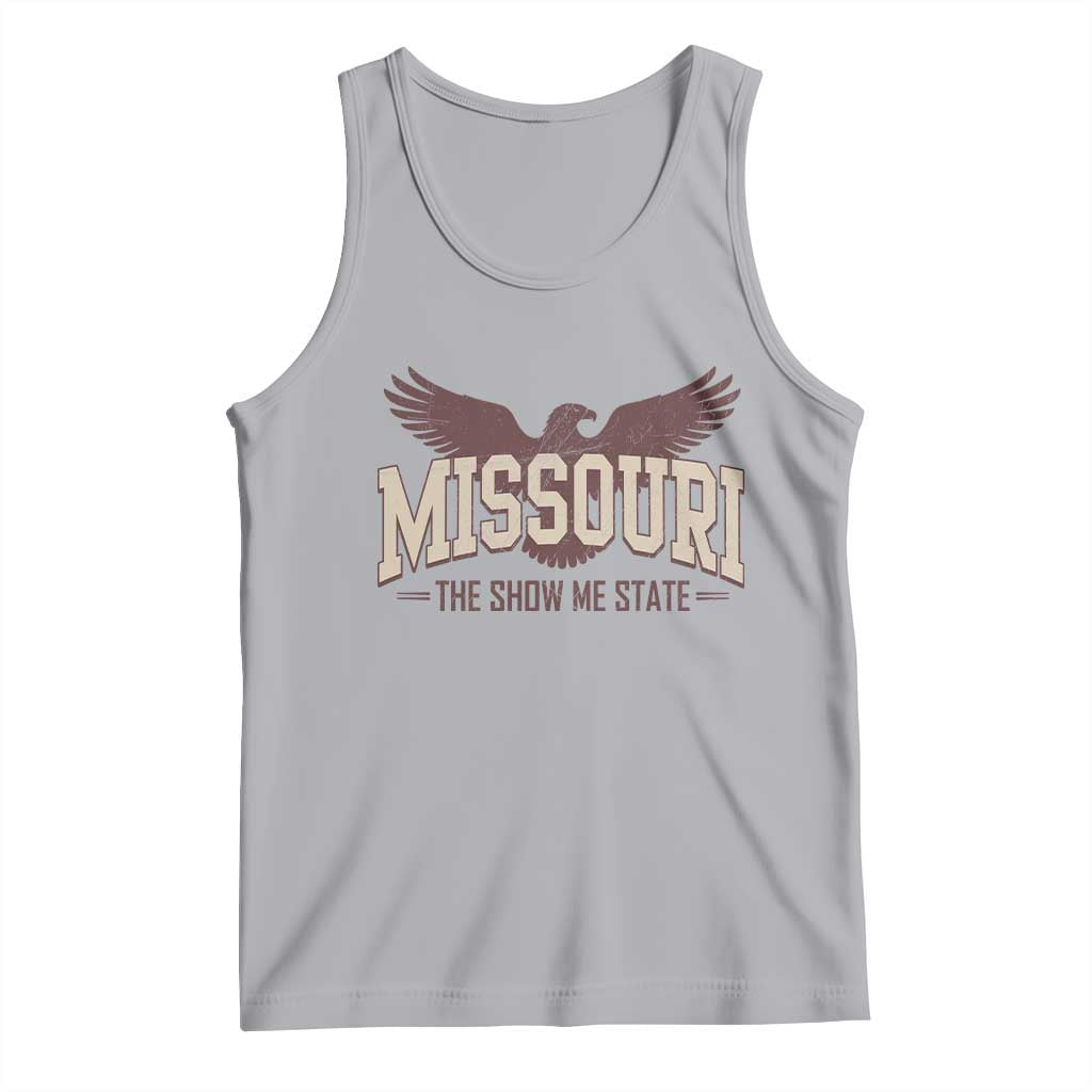 Vintage Missouri Eagle Tank Top Missouri The Show Me State Retro Distressed TS12 Athletic Heather Print Your Wear