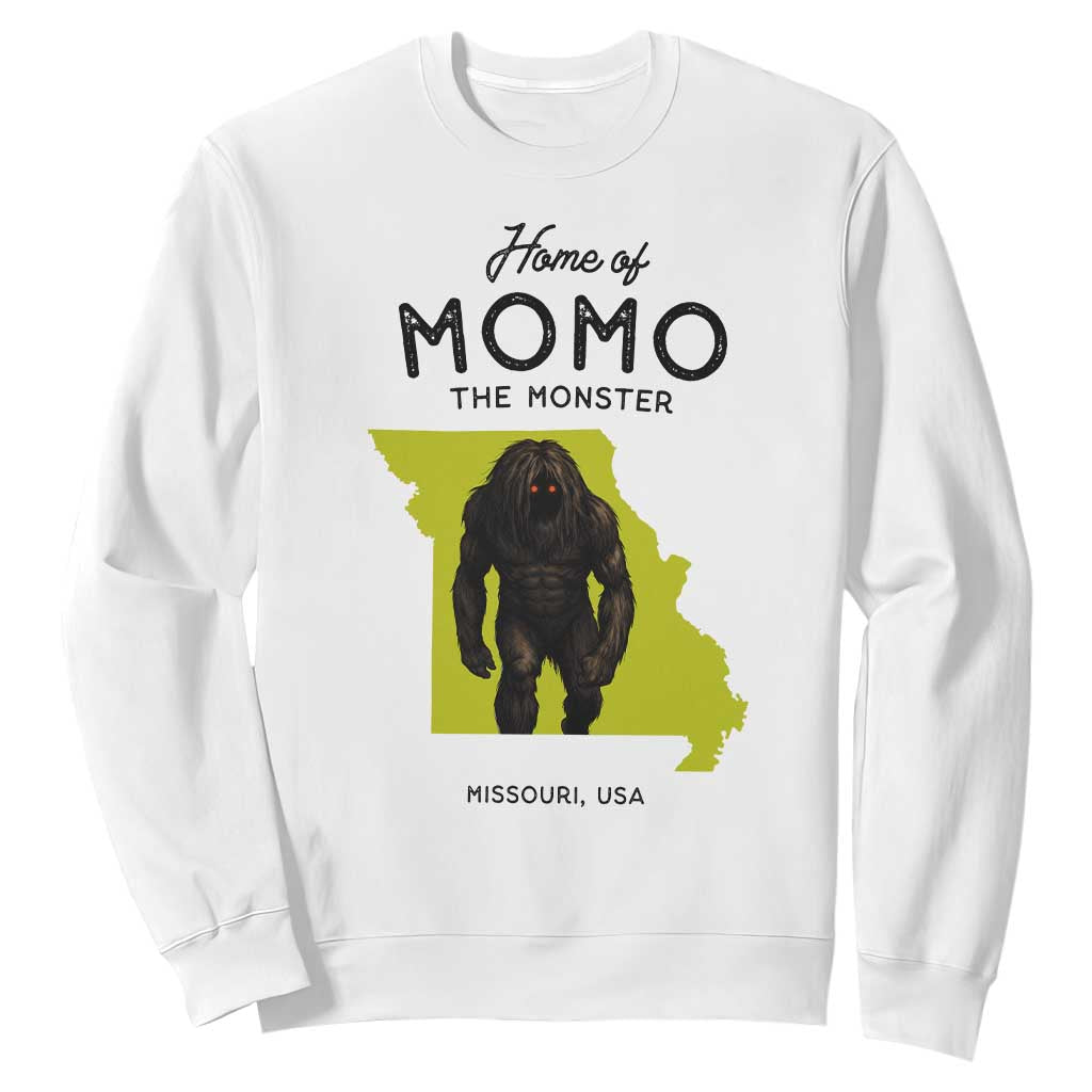 Louisiana Missouri Cryptid Lover Sweatshirt Home Of Momo The Monster TS12 White Print Your Wear