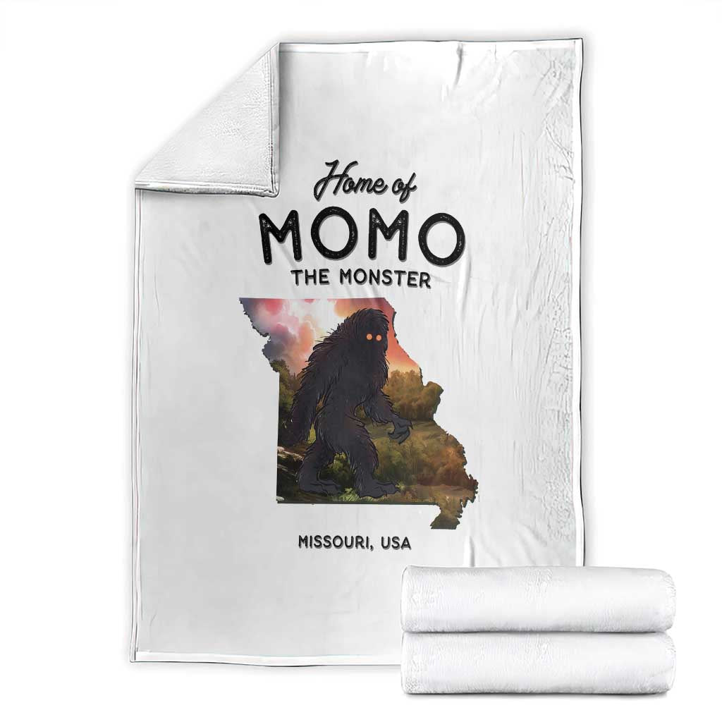 Momo The Monster Folklore Throw Blanket Louisiana Missouri Cryptid Lover Gift TS12 White Print Your Wear