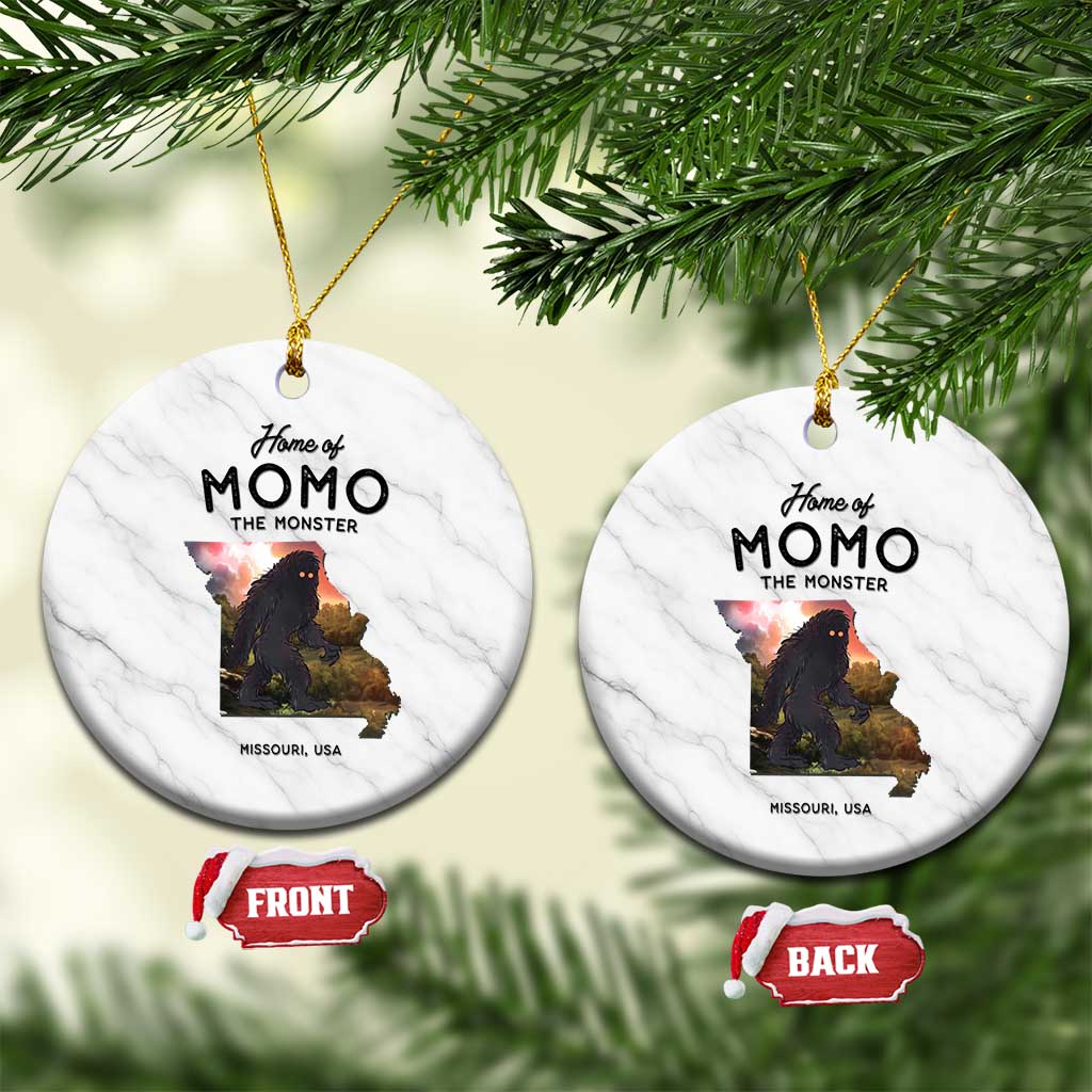 Momo The Monster Folklore Ceramic Ornament Louisiana Missouri Cryptid Lover Gift TS12 1pc White Marble Print Your Wear