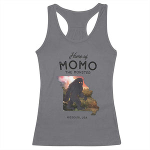 Momo The Monster Folklore Racerback Tank Top Louisiana Missouri Cryptid Lover Gift TS12 Charcoal Print Your Wear
