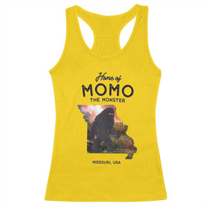 Momo The Monster Folklore Racerback Tank Top Louisiana Missouri Cryptid Lover Gift TS12 Daisy Print Your Wear