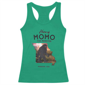 Momo The Monster Folklore Racerback Tank Top Louisiana Missouri Cryptid Lover Gift TS12 Irish Green Print Your Wear