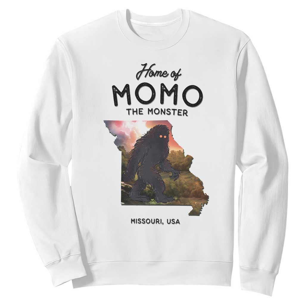 Momo The Monster Folklore Sweatshirt Louisiana Missouri Cryptid Lover Gift TS12 White Print Your Wear