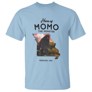 Momo The Monster Folklore T Shirt Louisiana Missouri Cryptid Lover Gift TS12 Light Blue Print Your Wear