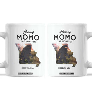Momo The Monster Folklore Coffee Mug Louisiana Missouri Cryptid Lover Gift TS12 White Print Your Wear