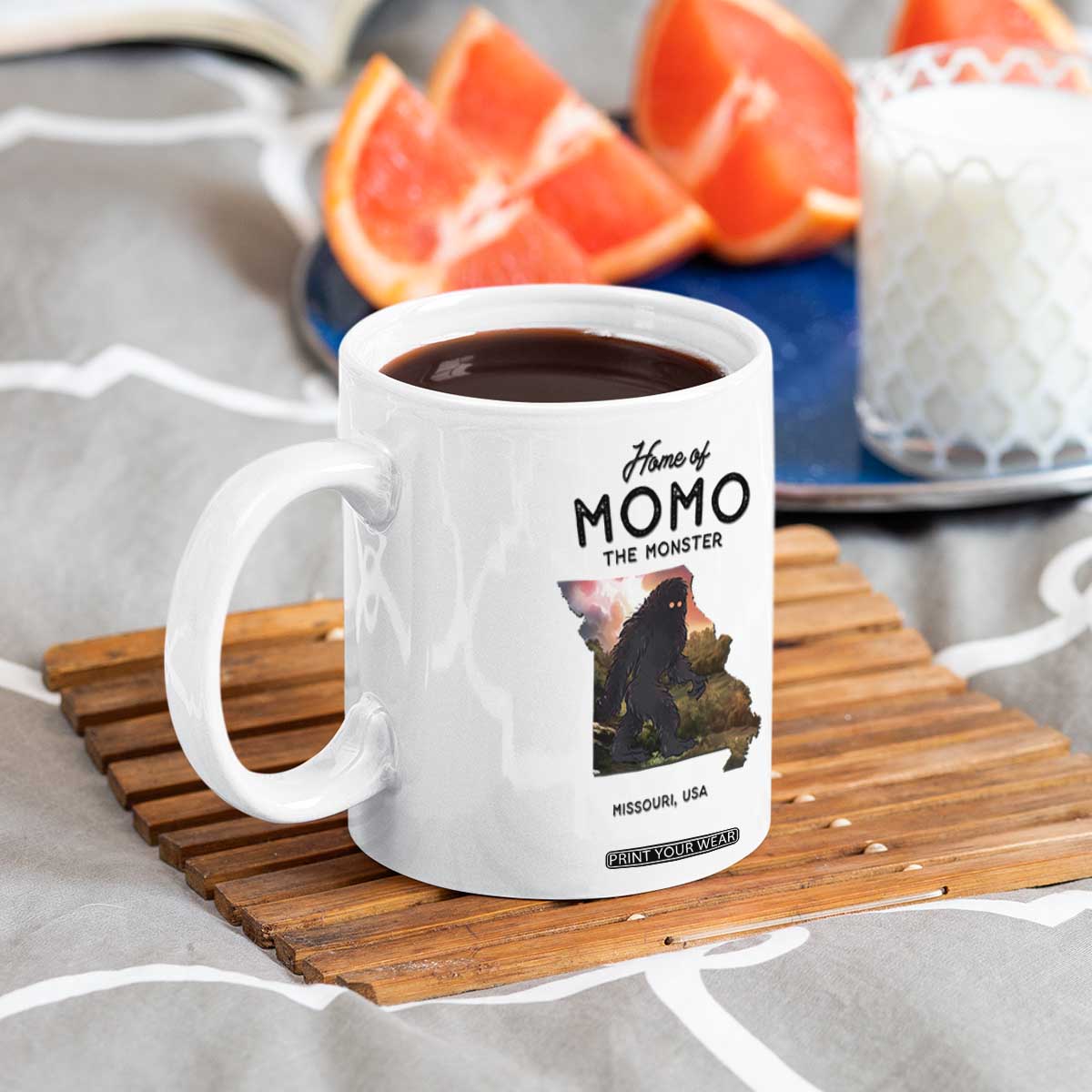 Momo The Monster Folklore Coffee Mug Louisiana Missouri Cryptid Lover Gift TS12 Print Your Wear