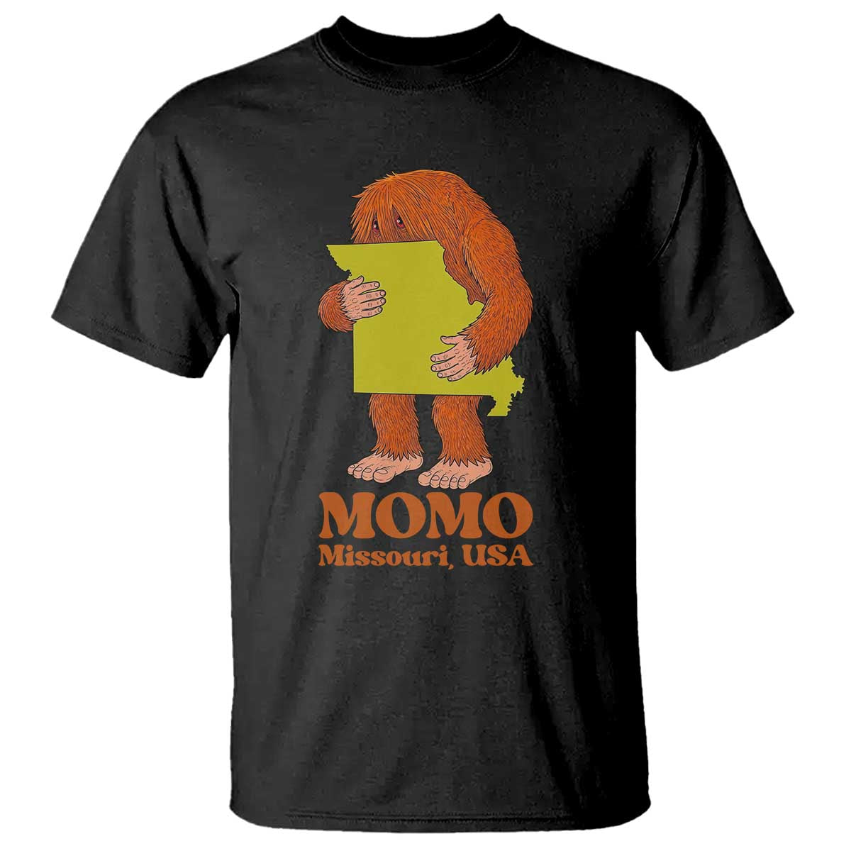 Missouri Cryptid Local Legend T Shirt Momo The Monster Lover Graphic TS12 Black Print Your Wear