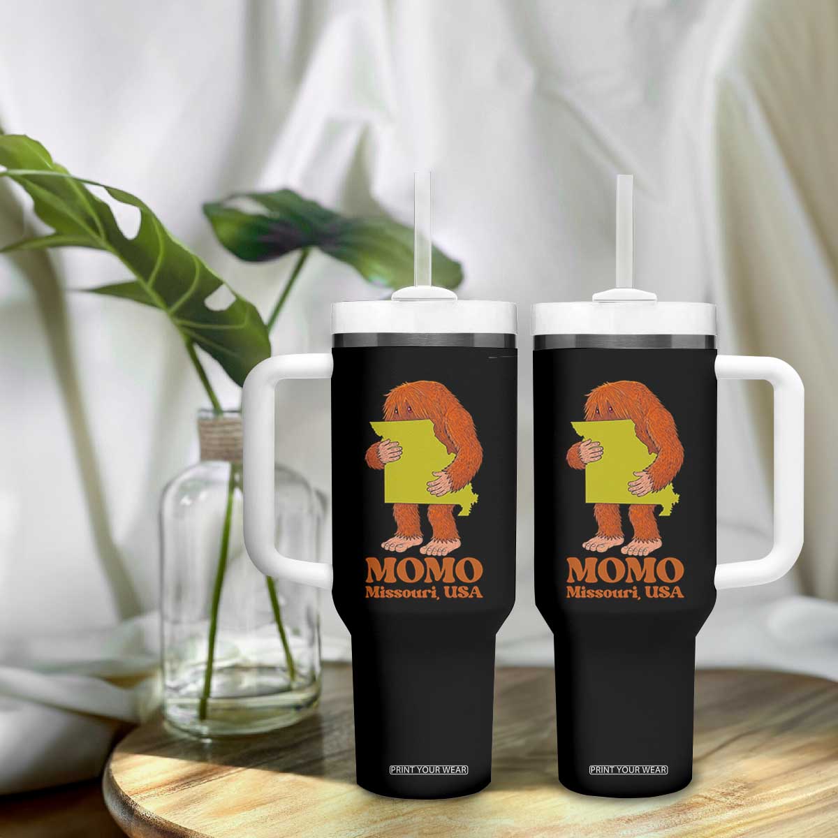 Missouri Cryptid Local Legend Tumbler With Handle Momo The Monster Lover Graphic TS12 Print Your Wear