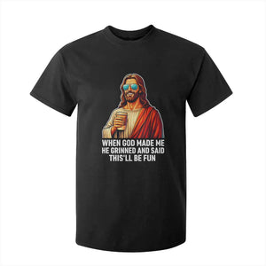 Funny Religious Jesus T Shirt For Kid Wait Im Goated TS12 Black Print Your Wear