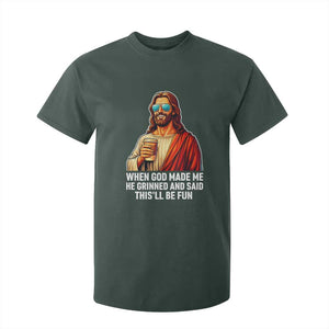 Funny Religious Jesus T Shirt For Kid Wait Im Goated TS12 Dark Forest Green Print Your Wear