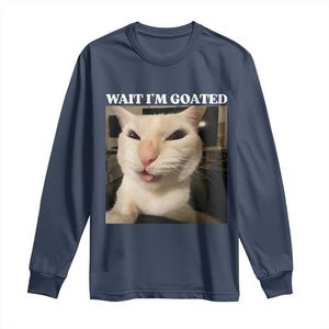 Funny Cat Meme Lover Long Sleeve Shirt TS12 Navy Print Your Wear