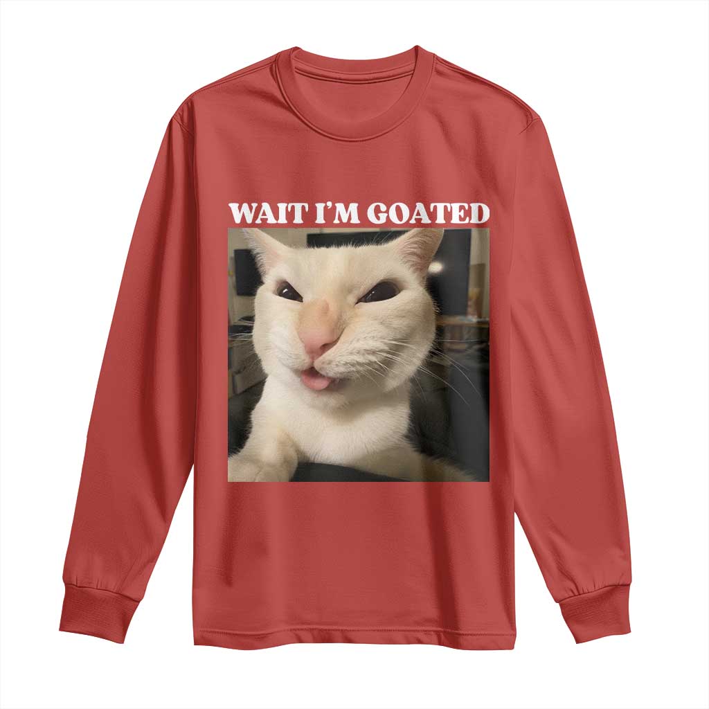 Funny Cat Meme Lover Long Sleeve Shirt TS12 Red Print Your Wear