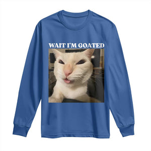 Funny Cat Meme Lover Long Sleeve Shirt TS12 Royal Blue Print Your Wear