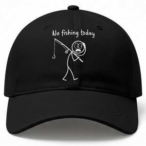 Funny Angler Gift Baseball Cap No Fishing Today TS12 Print Your Wear