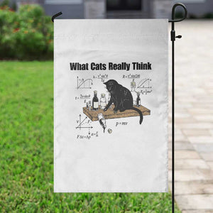 Funny Physics Cat Meme Garden Flag What Cats Really Think TS12 Print Your Wear