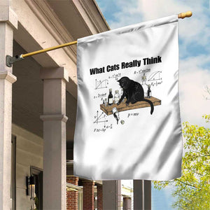Funny Physics Cat Meme Garden Flag What Cats Really Think TS12 Print Your Wear