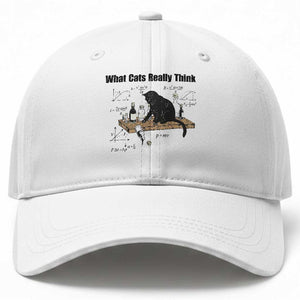 Funny Physics Cat Meme Baseball Cap What Cats Really Think TS12 Print Your Wear