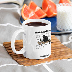 Funny Physics Cat Meme Coffee Mug What Cats Really Think TS12 Print Your Wear
