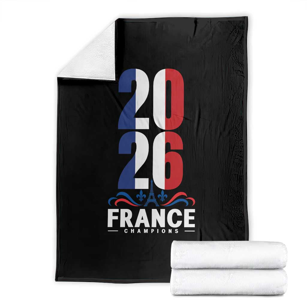 Vintage France Soccer Fan Throw Blanket French Football Pride 2026 TS12 Black Print Your Wear