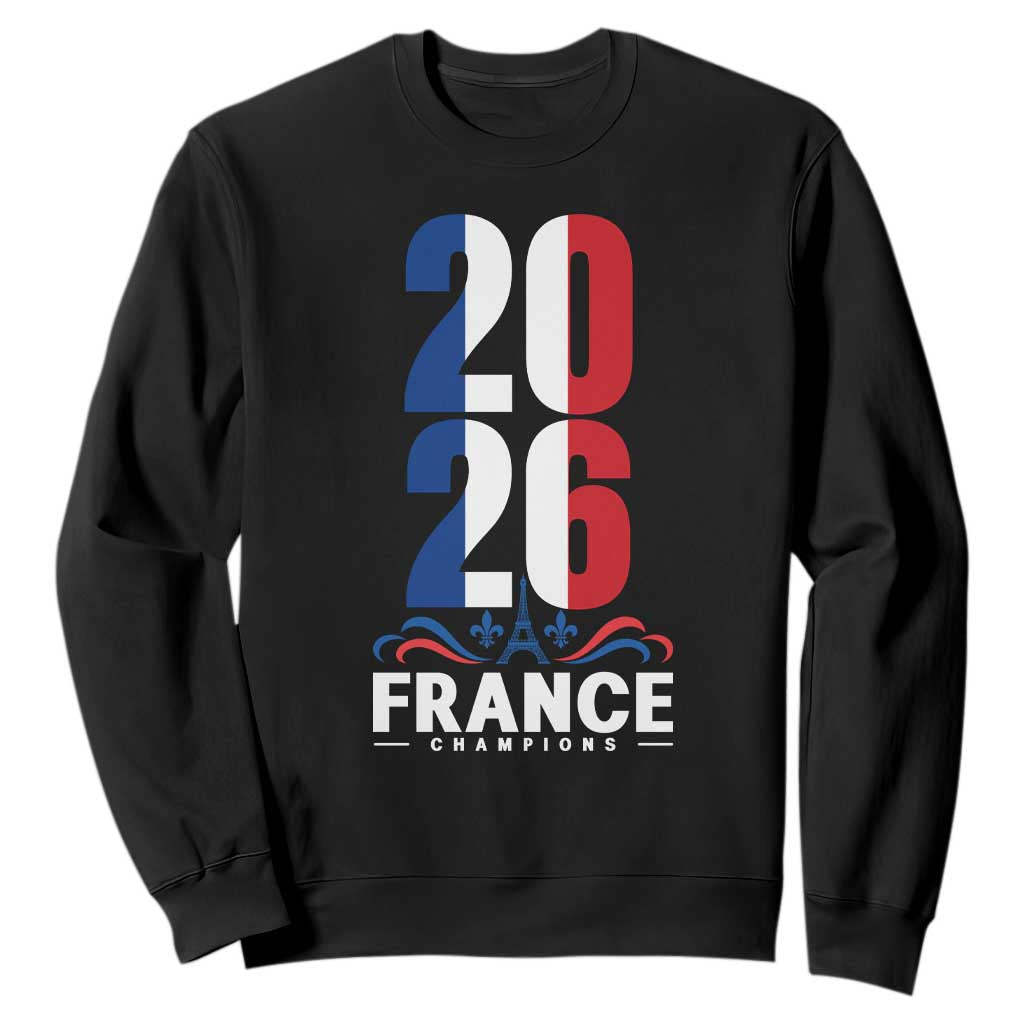 Vintage France Soccer Fan Sweatshirt French Football Pride 2026 TS12 Black Print Your Wear