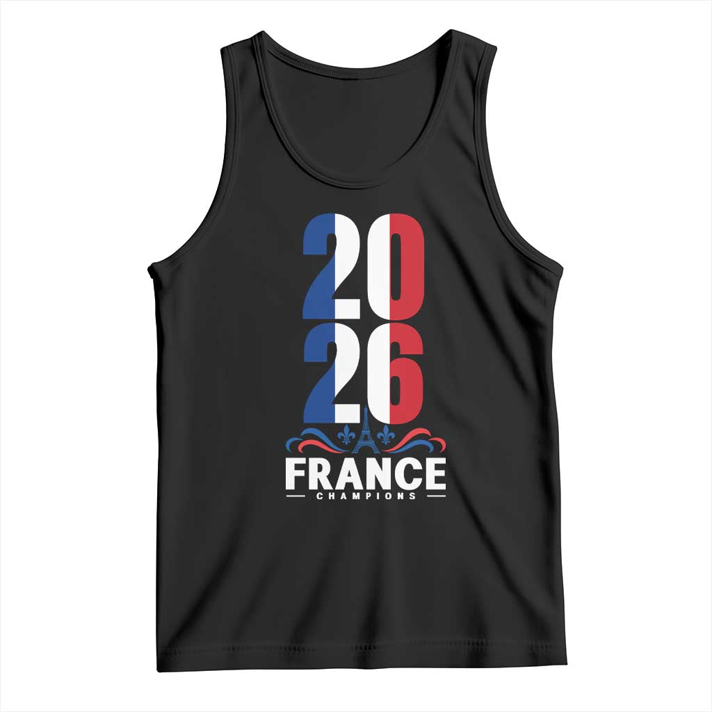 Vintage France Soccer Fan Tank Top French Football Pride 2026 TS12 Black Print Your Wear