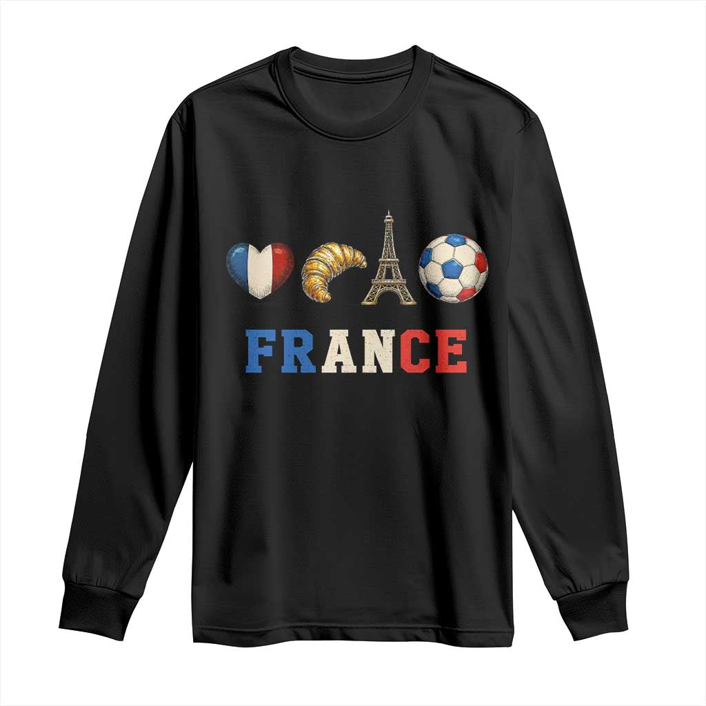 French Football Fan Long Sleeve Shirt France Soccer Game Day Gift TS12 Black Print Your Wear