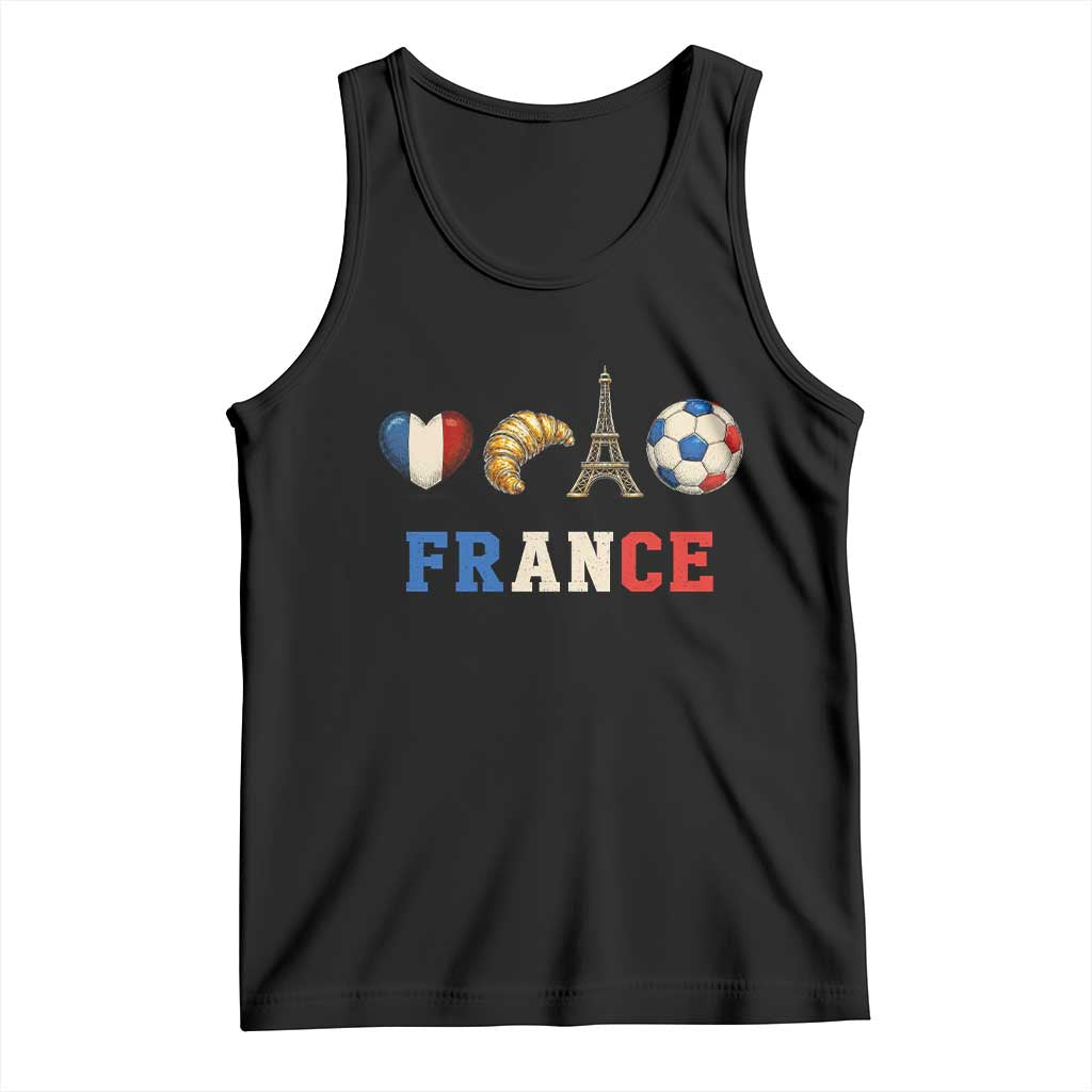 French Football Fan Tank Top France Soccer Game Day Gift TS12 Black Print Your Wear