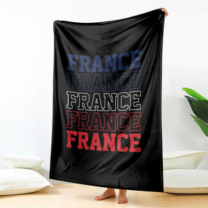France Pride French Flag Patriotic Supporter Throw Blanket TS12 Print Your Wear