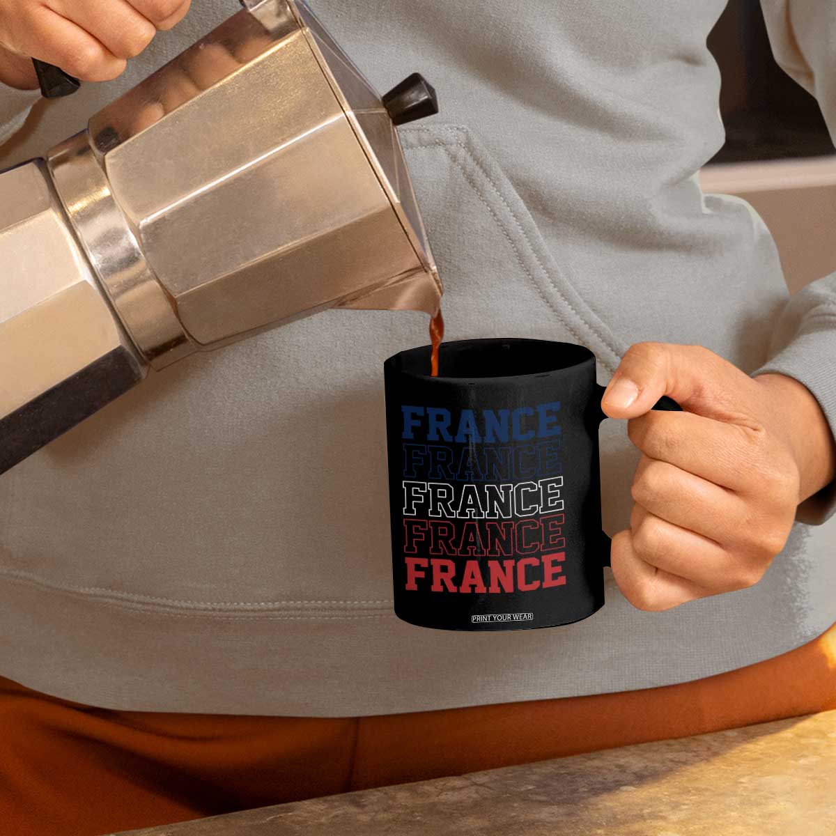 France Pride French Flag Patriotic Supporter Coffee Mug TS12 Print Your Wear