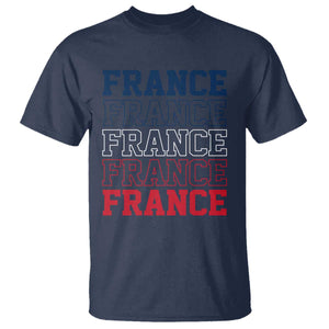 France Pride French Flag Patriotic Supporter T Shirt TS12 Navy Print Your Wear