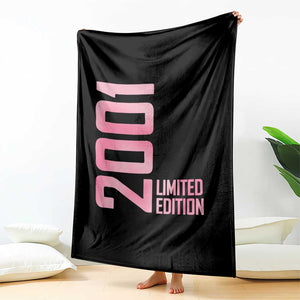 Vintage 25th Birthday Limited Edition 2001 Gift Throw Blanket TS12 Print Your Wear