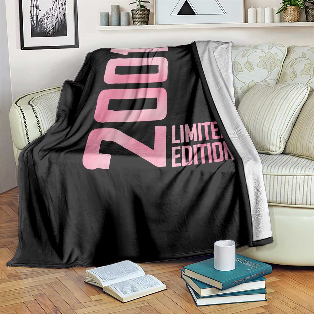 Vintage 25th Birthday Limited Edition 2001 Gift Throw Blanket TS12 Print Your Wear