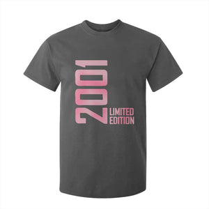 Vintage 25th Birthday Limited Edition 2001 Gift T Shirt For Kid TS12 Dark Heather Print Your Wear