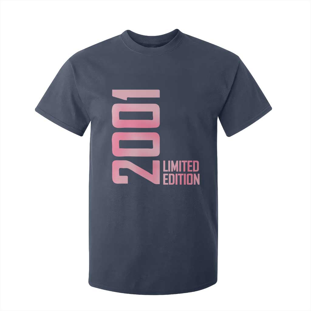 Vintage 25th Birthday Limited Edition 2001 Gift T Shirt For Kid TS12 Navy Print Your Wear