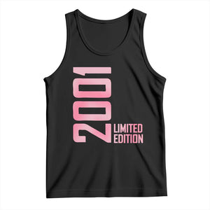 Vintage 25th Birthday Limited Edition 2001 Gift Tank Top TS12 Black Print Your Wear