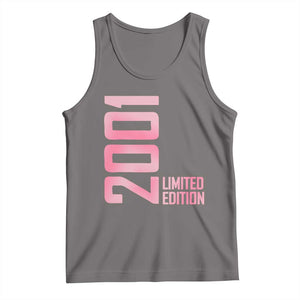 Vintage 25th Birthday Limited Edition 2001 Gift Tank Top TS12 Deep Heather Print Your Wear