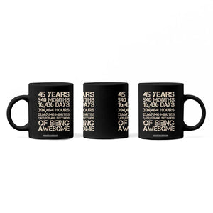 Vintage 45th Birthday Gift Coffee Mug 45 Years Of Being Awesome TS12 Print Your Wear