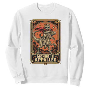 Funny Royal Cat Riding Dinosaur Sweatshirt Fantasy Reader Tarot Card Gift