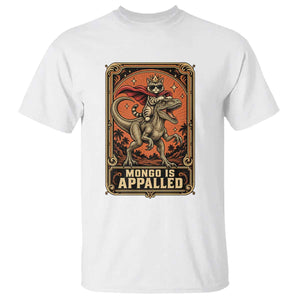 Funny Royal Cat Riding Dinosaur T Shirt Fantasy Reader Tarot Card Gift