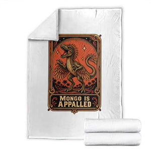 Raptor Dinosaur Lover Throw Blanket Fantasy Reader Tarot Card Gift