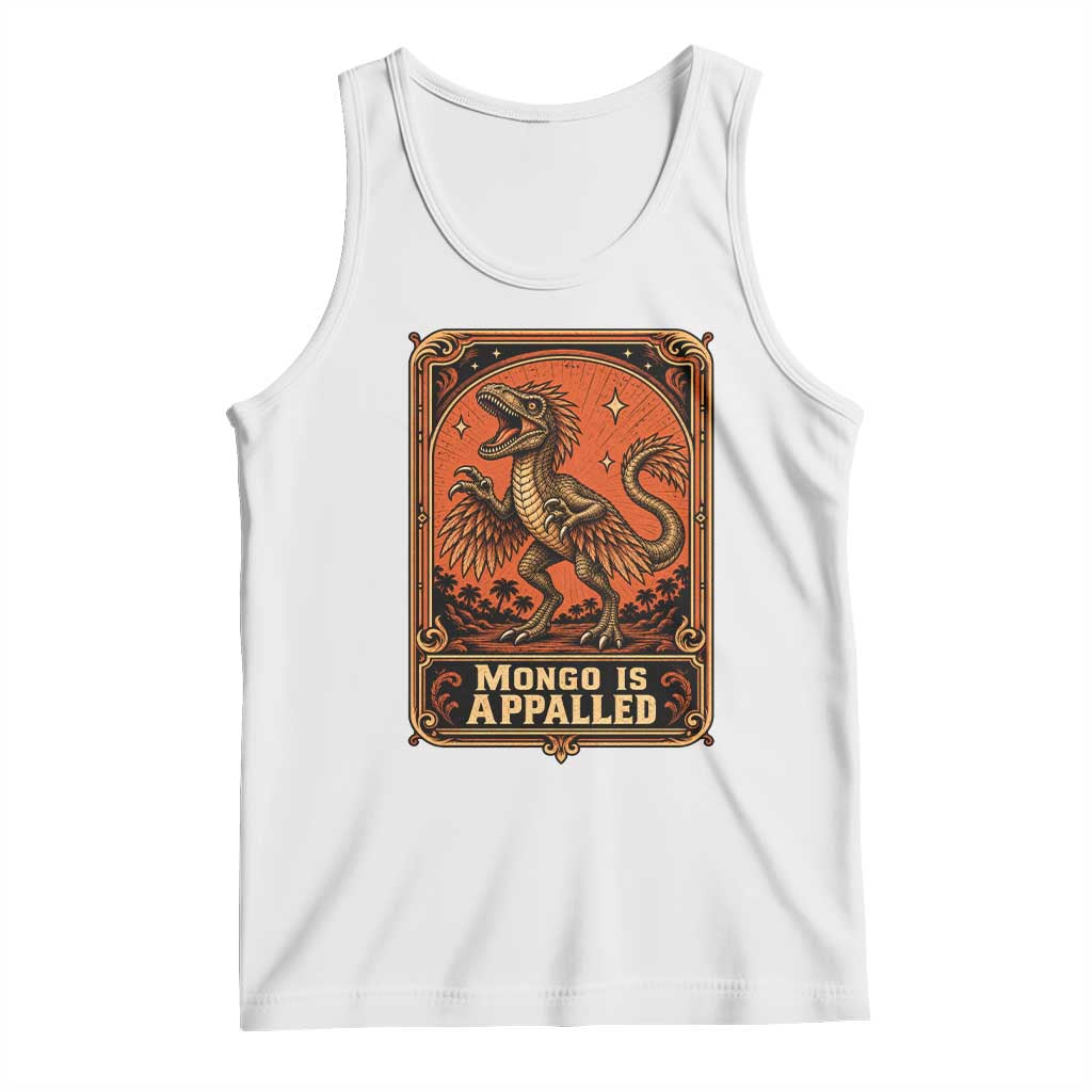 Raptor Dinosaur Lover Tank Top Fantasy Reader Tarot Card Gift