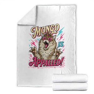 Funny Mongo Is Appalled Angry Princess Cat Throw Blanket Sci Fi Book Lover Geeky Gift