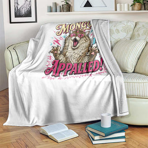 Funny Mongo Is Appalled Angry Princess Cat Throw Blanket Sci Fi Book Lover Geeky Gift