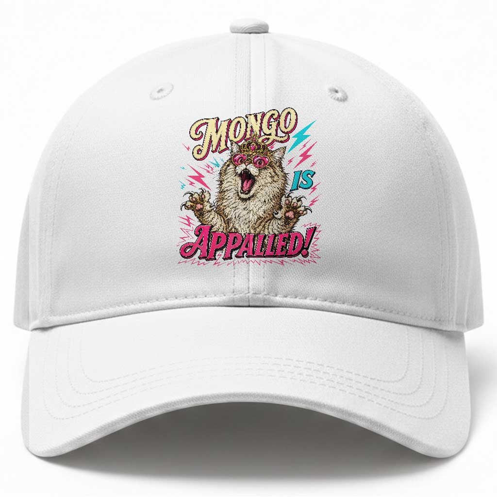 Funny Mongo Is Appalled Angry Princess Cat Baseball Cap Sci Fi Book Lover Geeky Gift