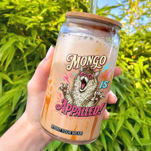 Funny Mongo Is Appalled Angry Princess Cat Glass Can Sci Fi Book Lover Geeky Gift